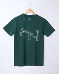 Soft cotton unisex t-shirt with colorful print for casual fashion-0