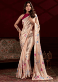 Vaanya Blush Satin Silk Saree-0